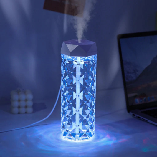 Diffuseur Cristal LED – Humidificateur Élégant & Aromathérapie Apaisante