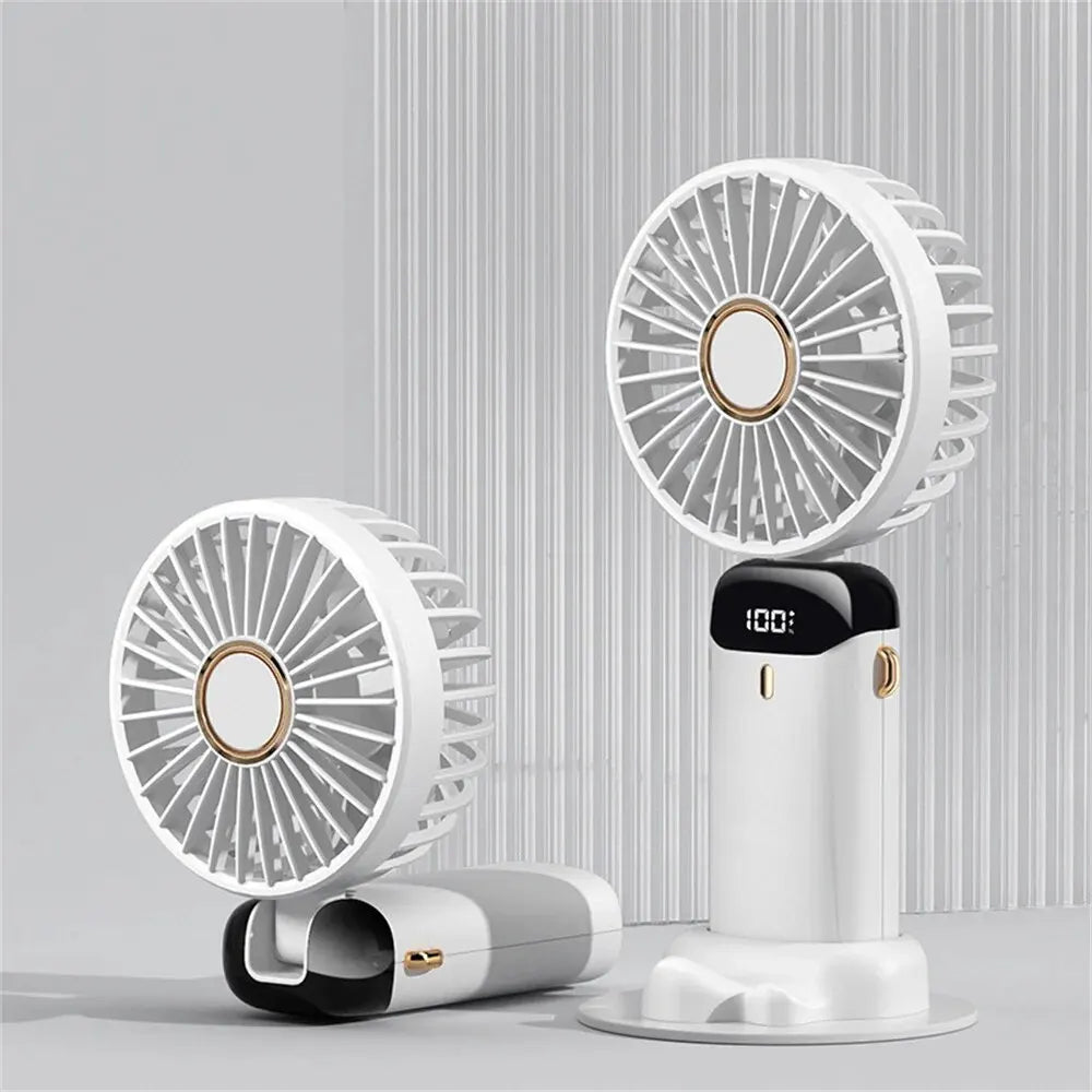 Ventilateur Portable Pliable, Silencieux, Rechargeable
