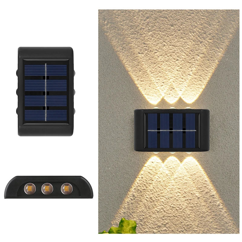 Lampes LED solaires murales – Étanches & automatiques pour jardin