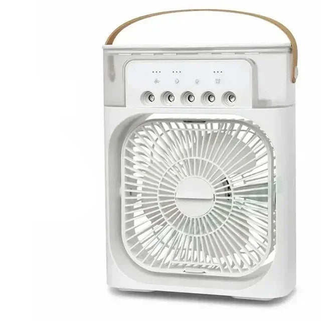 Ventilateur Humidificateur Portable 3-en-1 avec Lumière LED